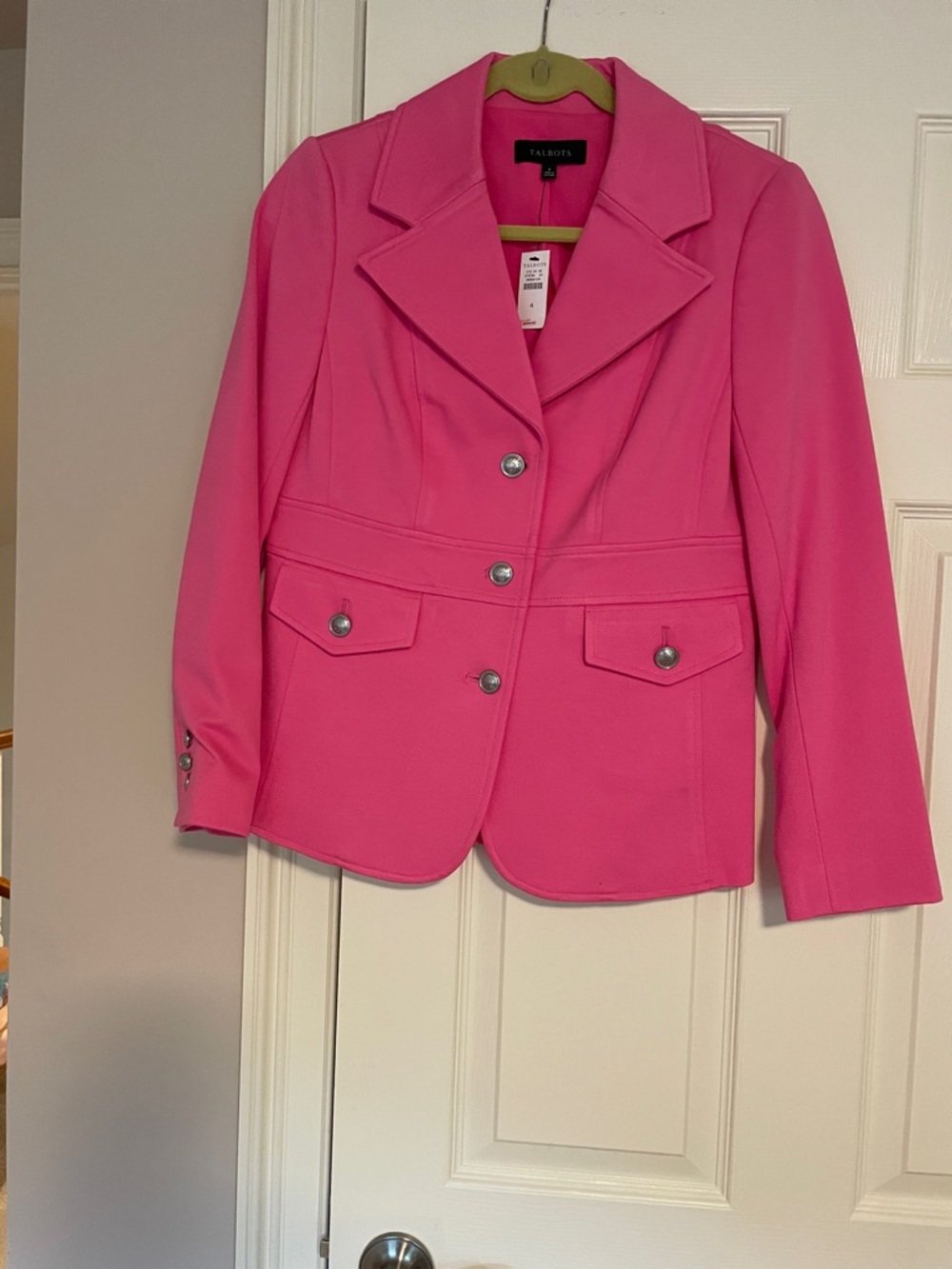 Talbots Hot Pink Tailored Blazer Jacket